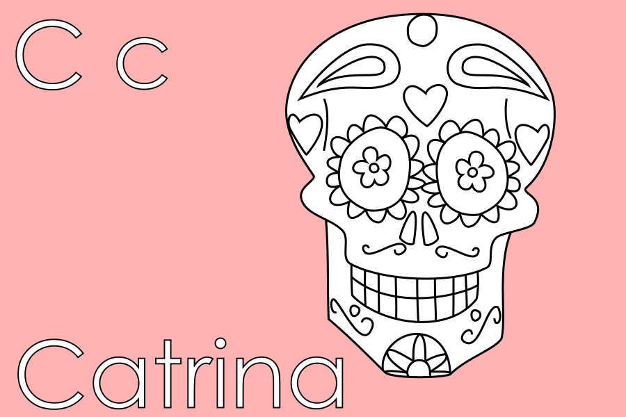 Colorea una Catrina