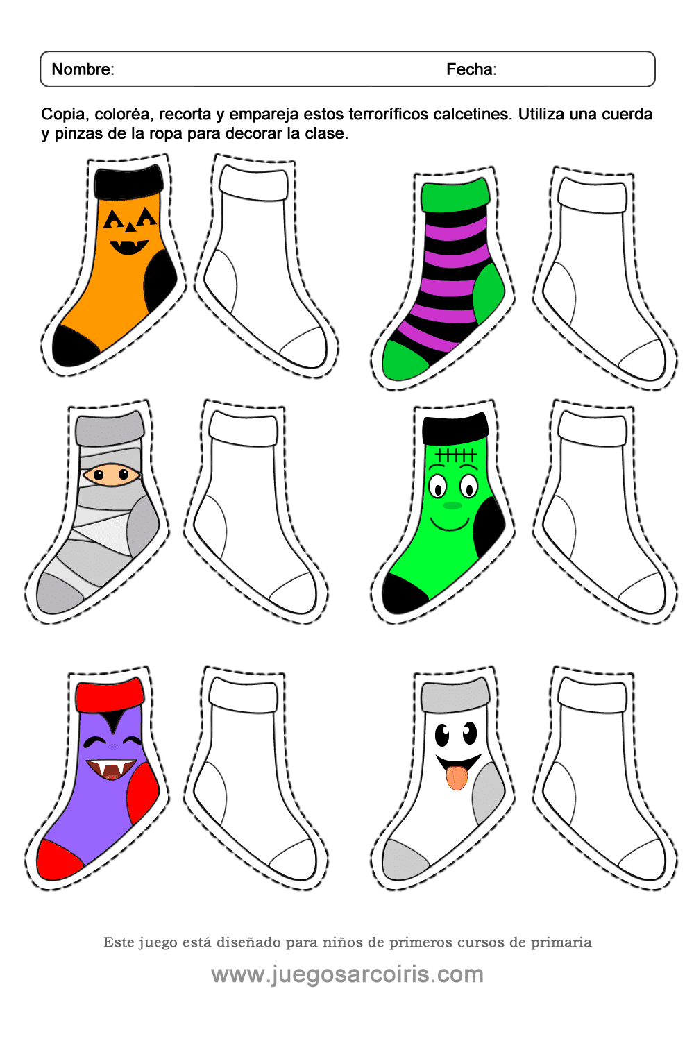 Empareja Calcetines en Halloween