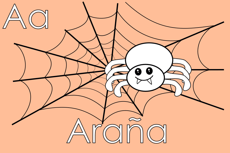 Colorea la Araña de Halloween