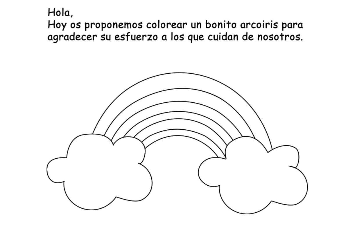 Colorea un arcoiris