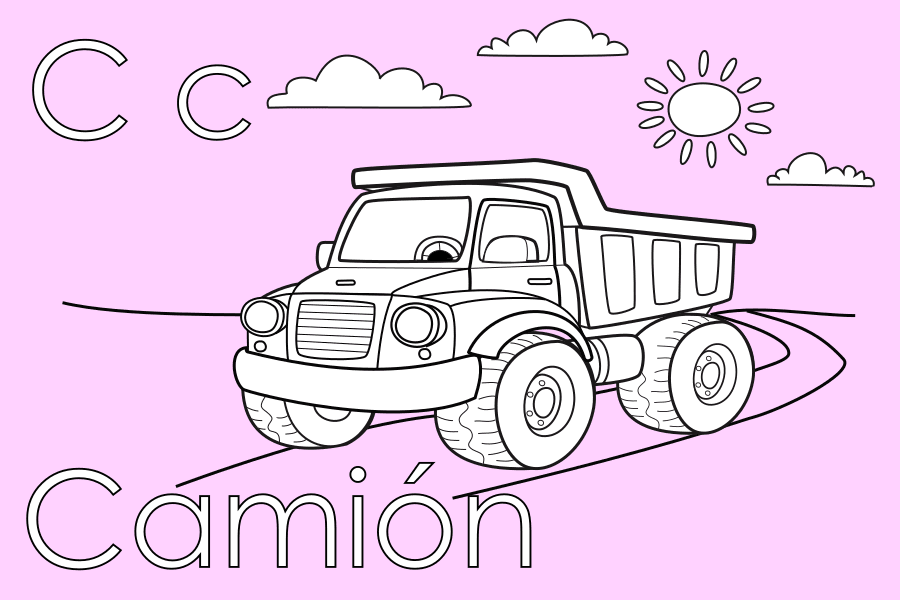 Colorea un Camión