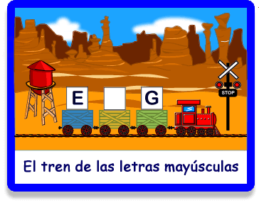 El tren de las letras mayúsculas